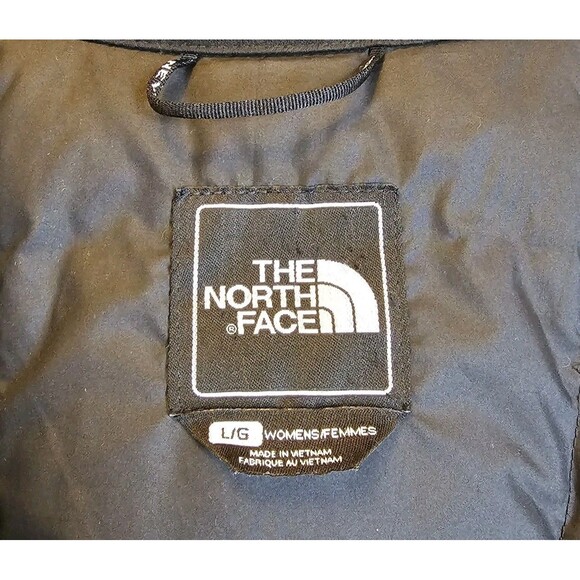 The North Face Metropolis 550 Down Puffer Jacket Parka Coat Womens L Long Black - Picture 6 of 10